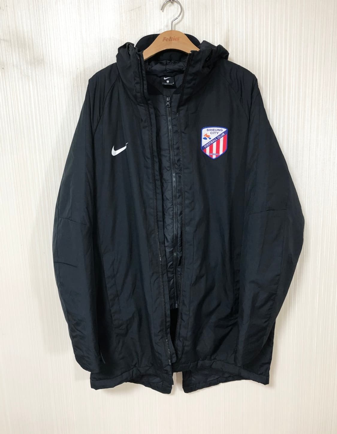 K3리그 나이키 시흥시민축구단 선수지급/실착 하프롱패딩자켓 L(105) 상품이미지8