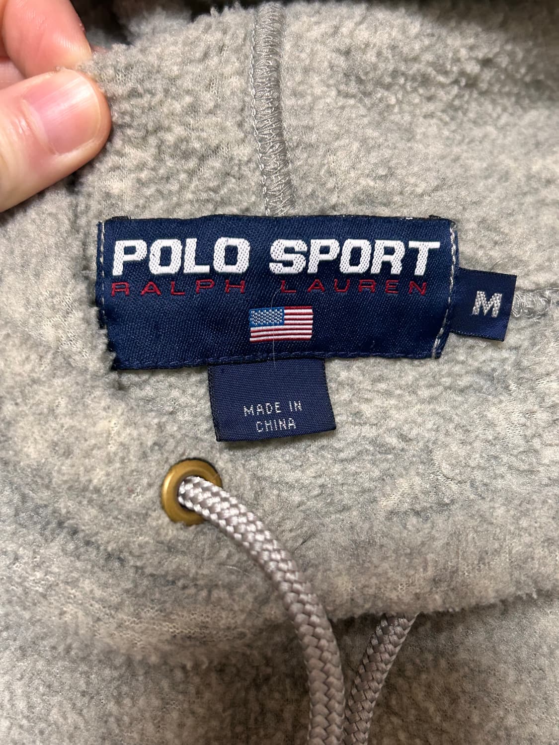 90s 폴로스포츠 USA 후리스 후드티 상품이미지5