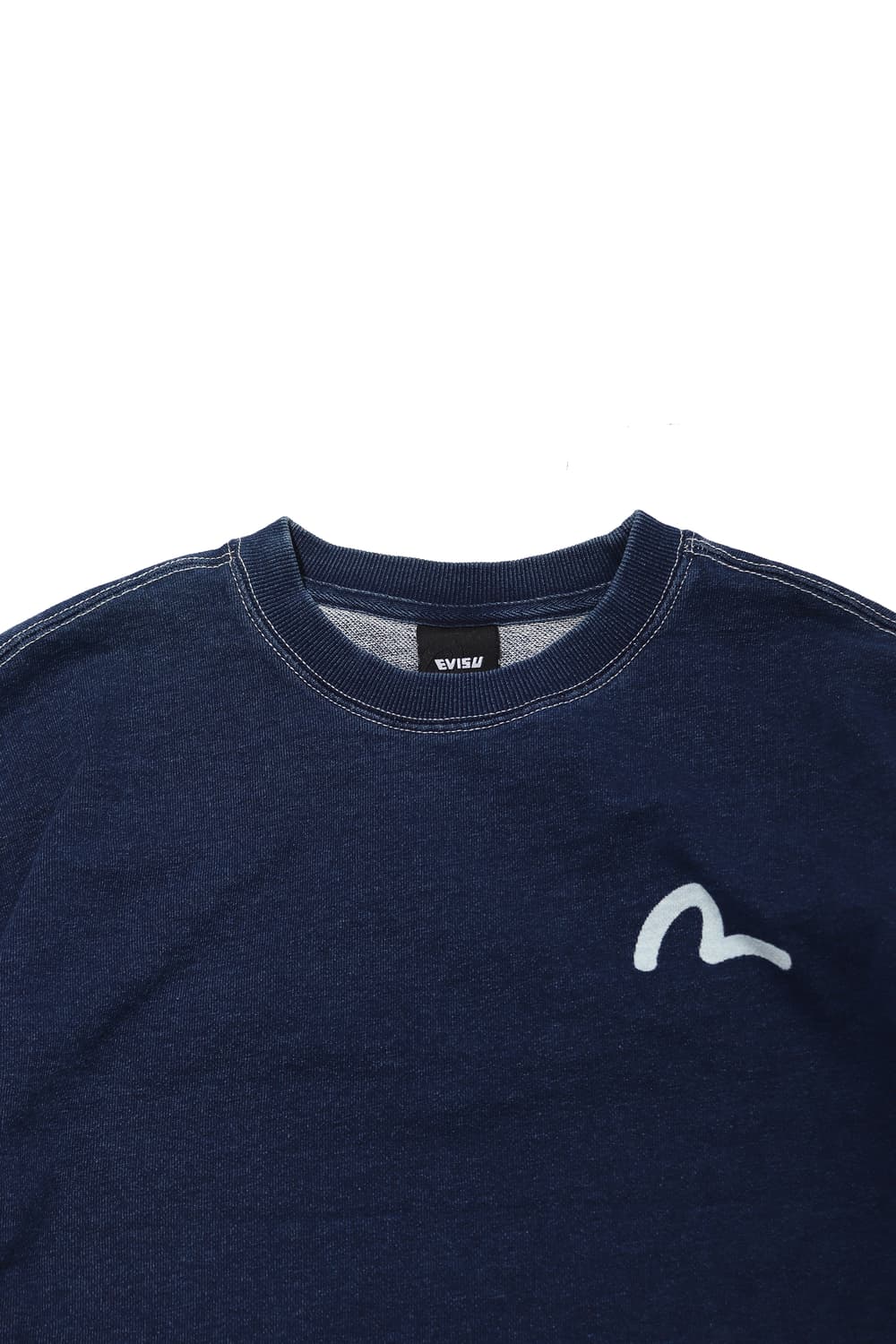 EVISU 인디고 시그니처 로고 맨투맨 size S 상품이미지3