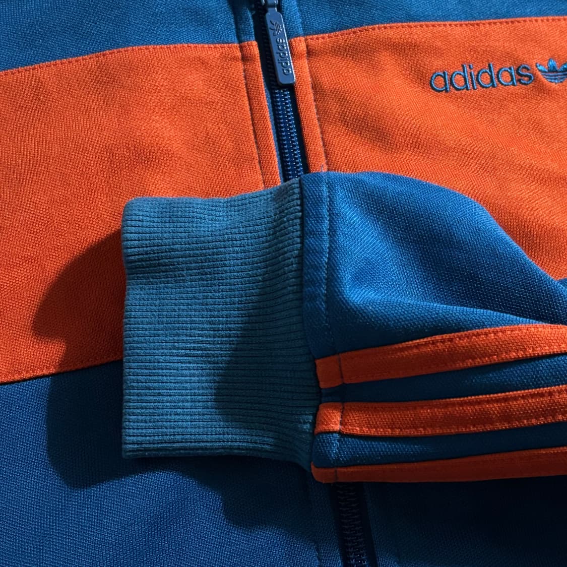 아디다스 베켄바우어 블루오렌지 트랙탑 져지 상품이미지3
