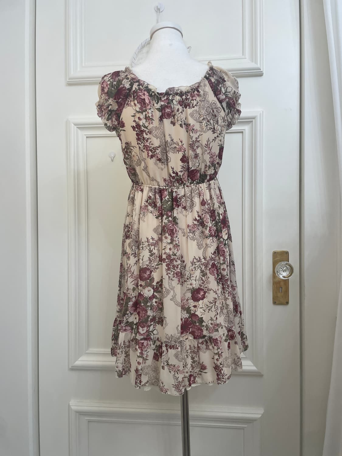 LEST ROSE beige flower lace point opc 상품이미지3