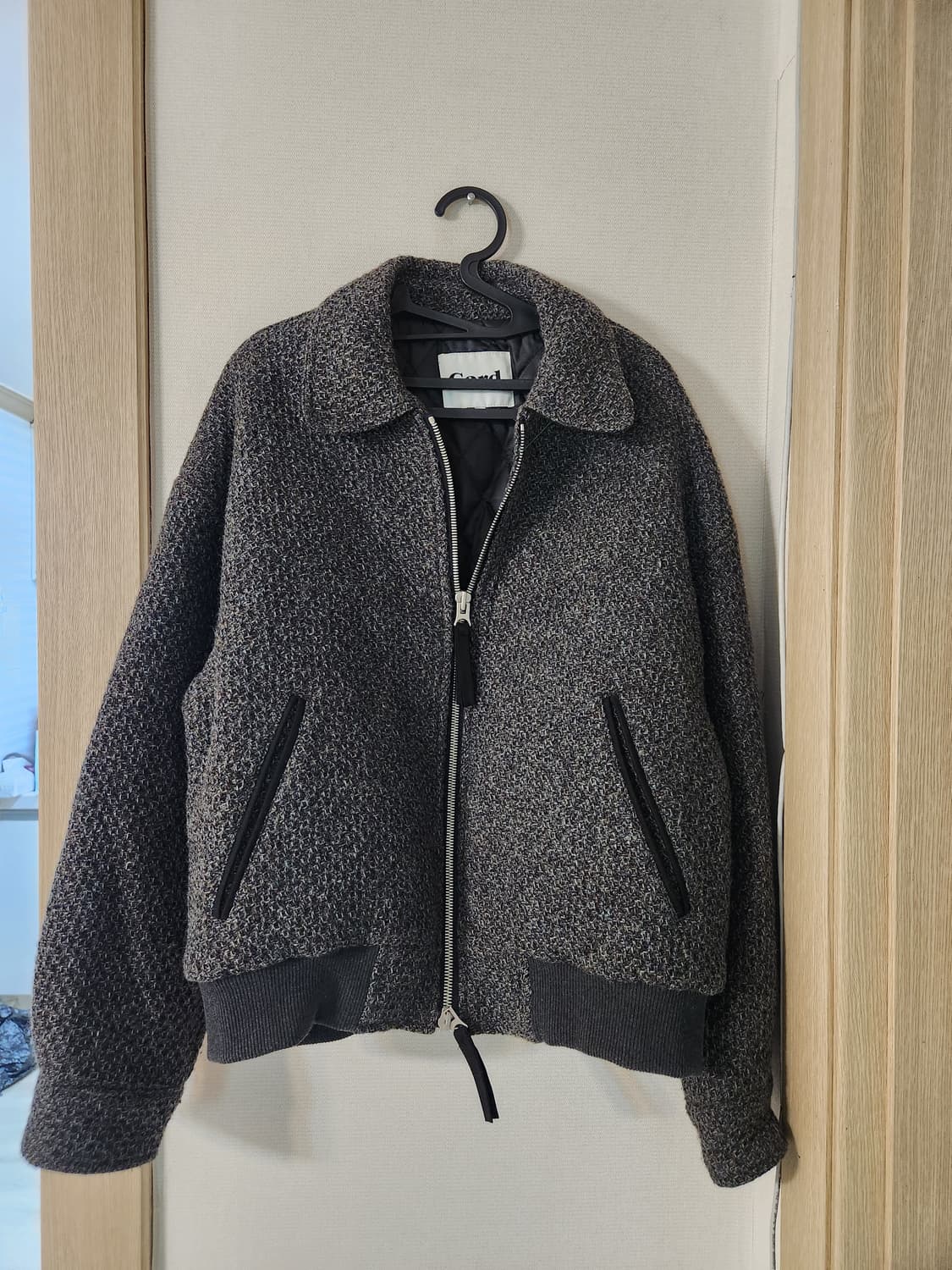 Cord 트위드 울 블루종 상품이미지3