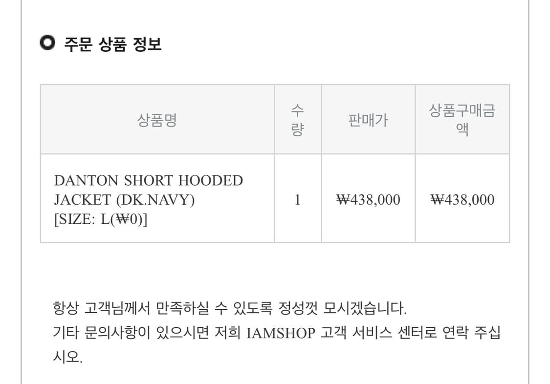 단톤 후디드 숏 자켓 다크네이비 L 상품이미지3