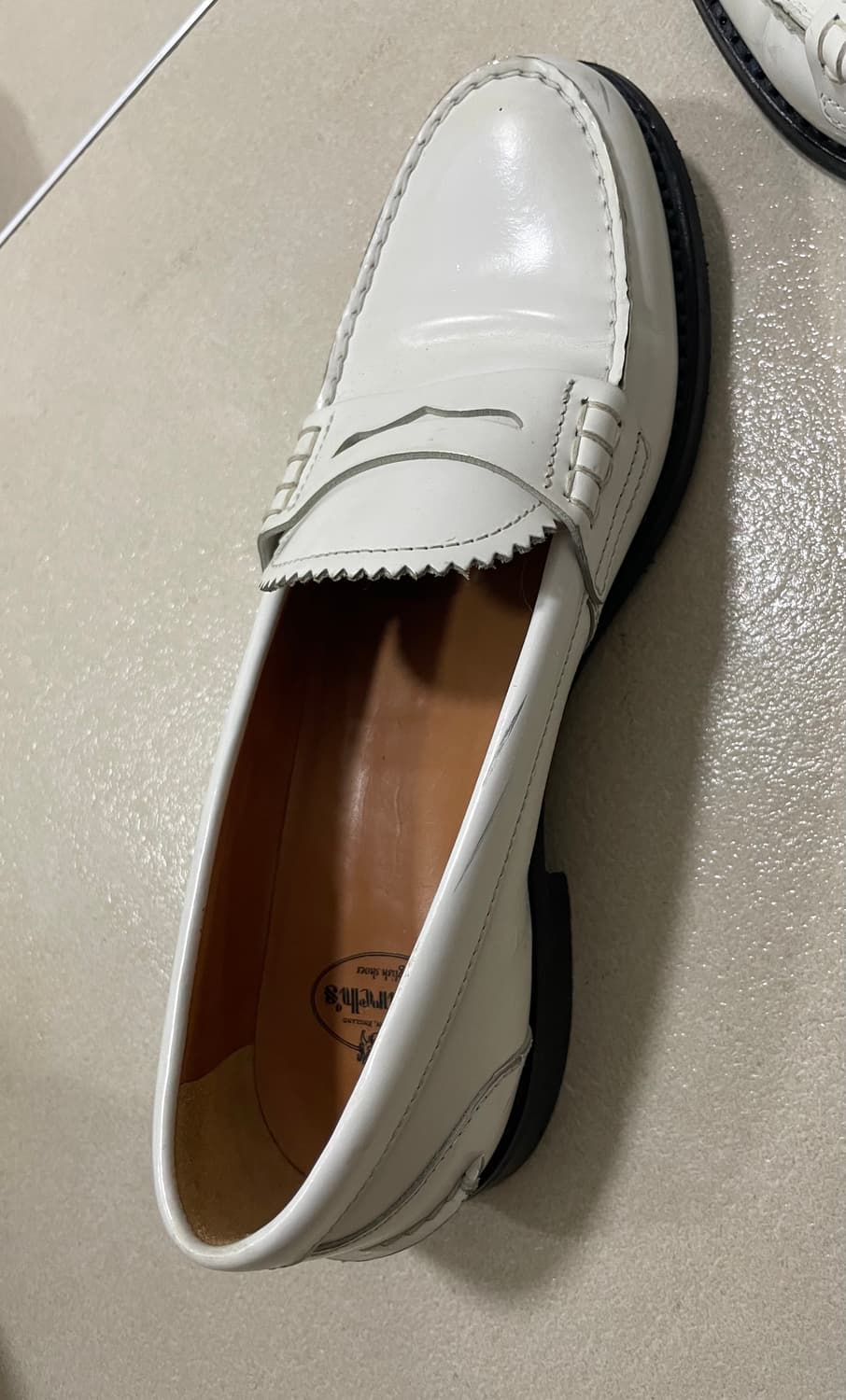 런던 본점 처치스 화이트 로퍼230 상품이미지3