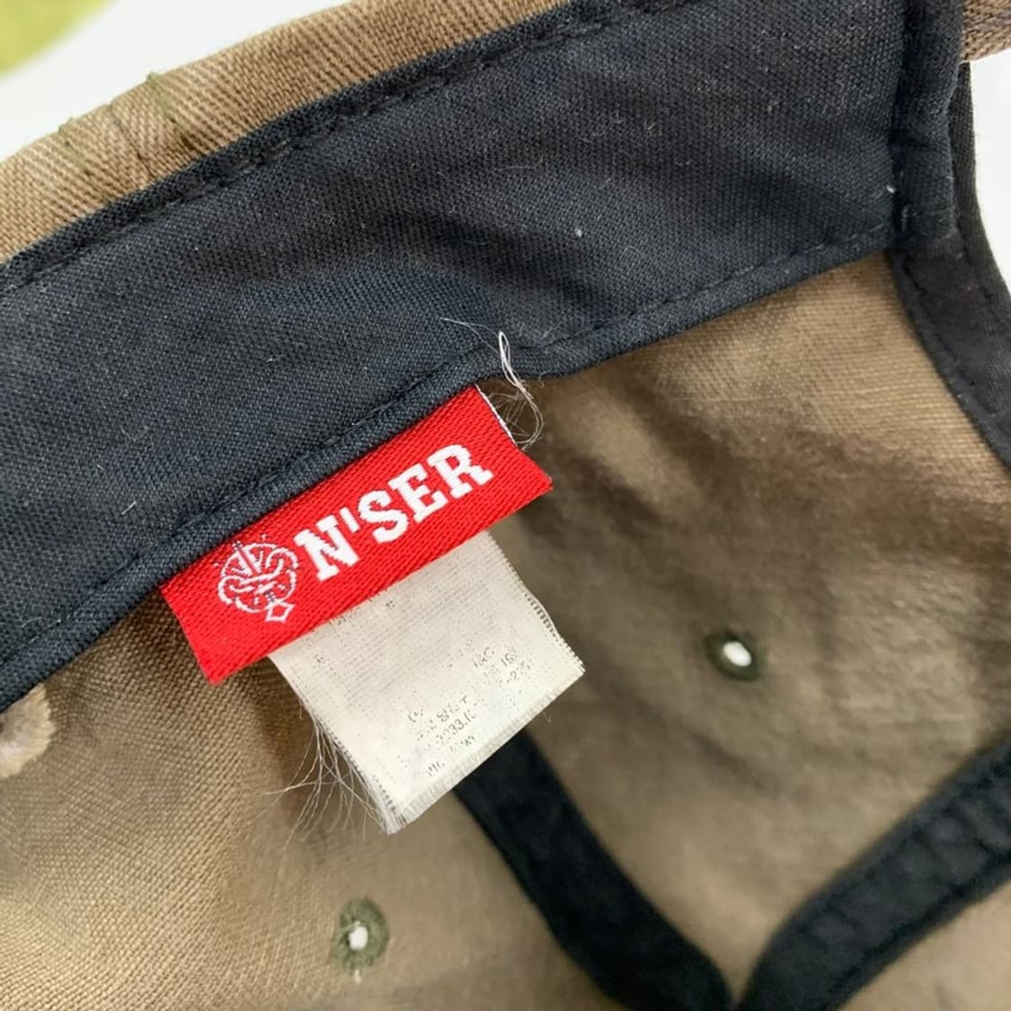 N'SER 빈티지 무드 루키즈 패치 데미지 워싱 볼캡 상품이미지5