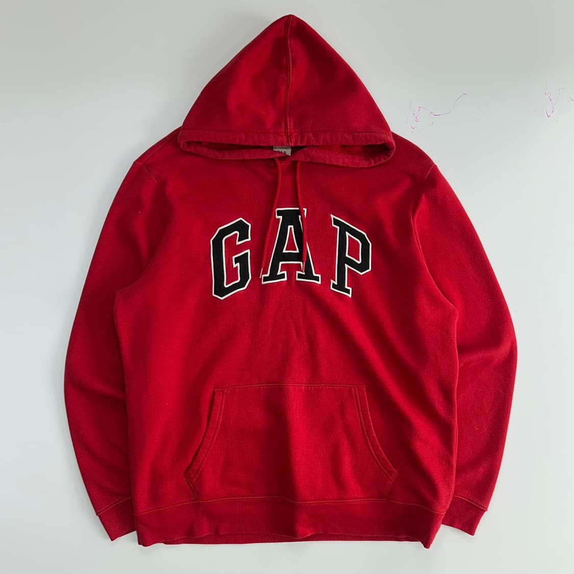 Gap 갭 블랙로고 레드 후드티 상품이미지3