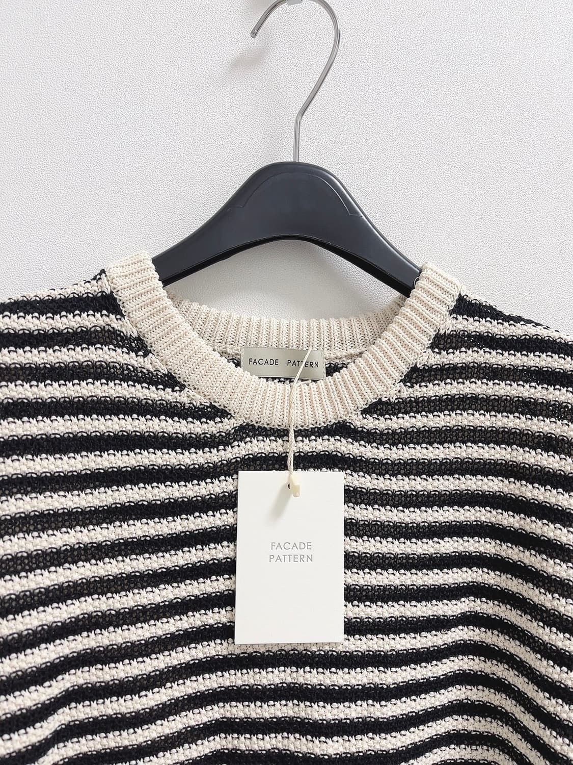 파사드패턴 스트라이프 페이퍼 니트 상품이미지4