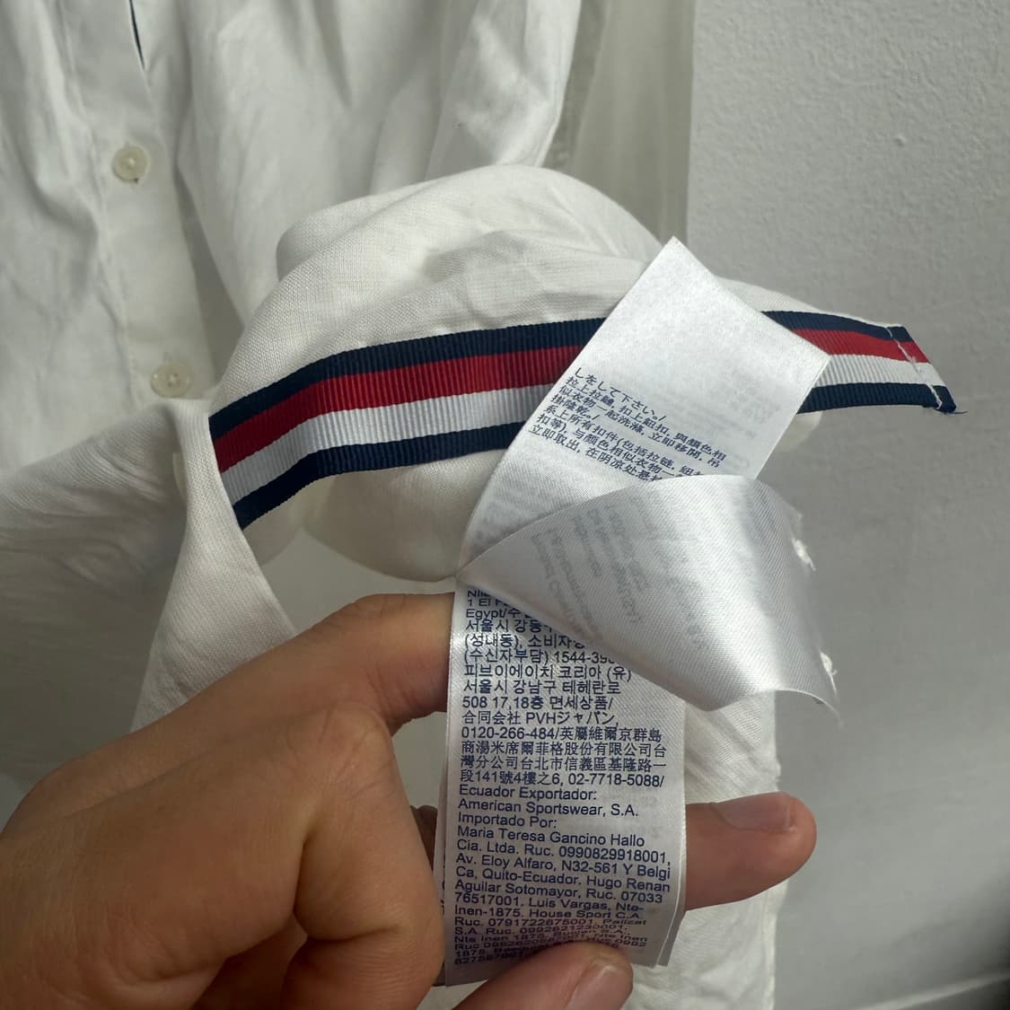 타미힐피거 화이트 셔츠 (34) 상품이미지3