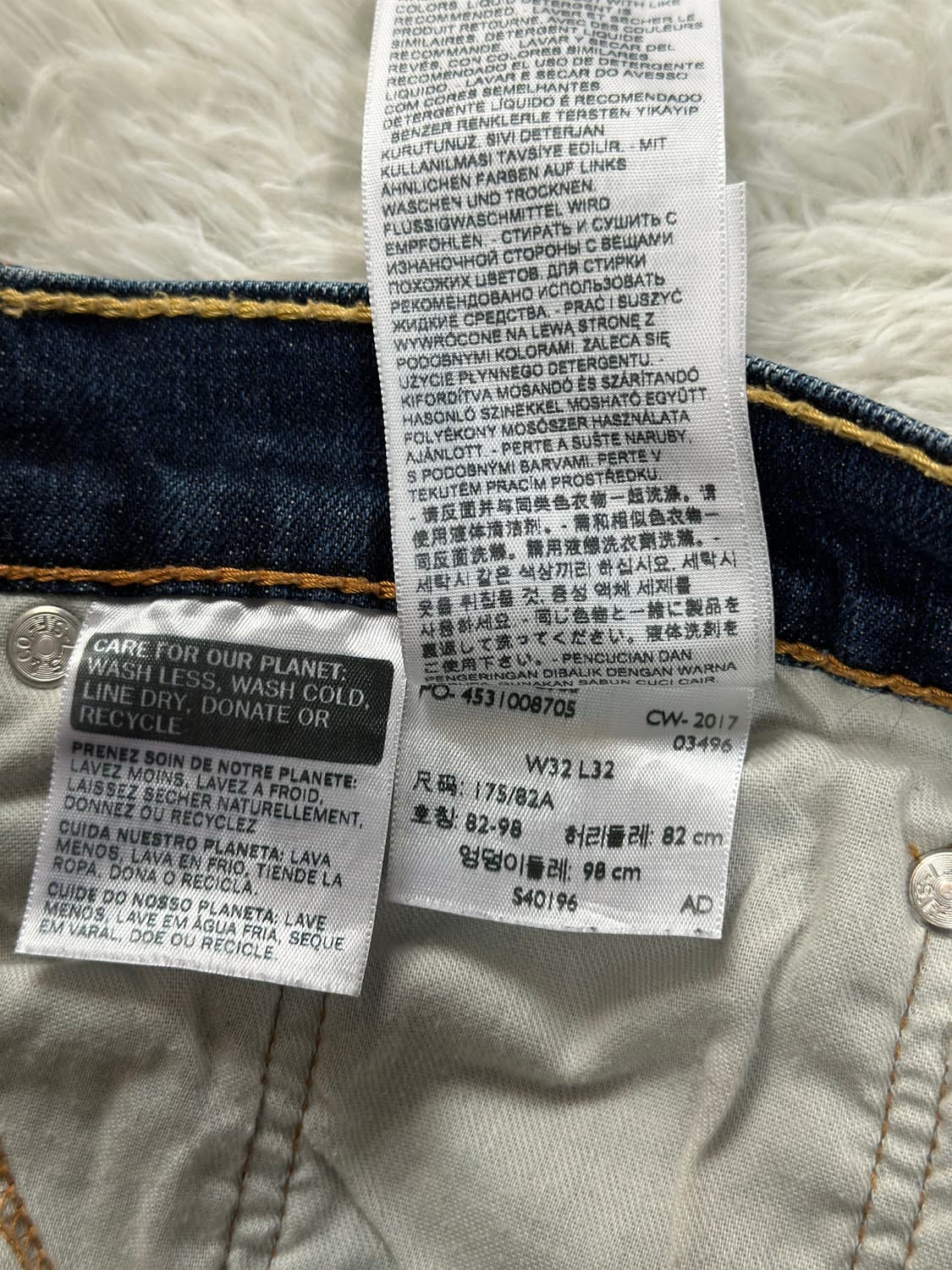 리바이스 청바지 W32 L32 데미지진 상품이미지5