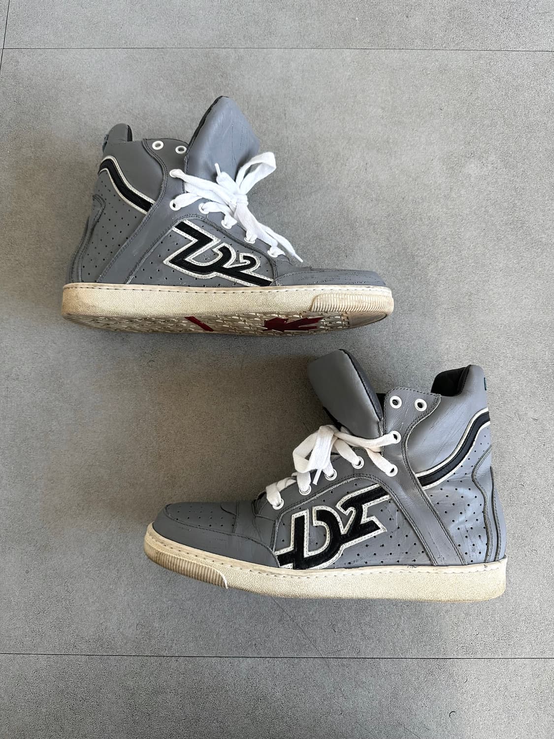 디스퀘어드 아카이브 스크래치 그레이 하이탑 상품이미지5