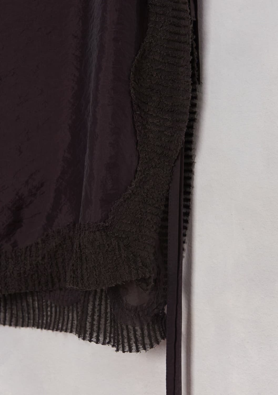 더일마 실크 로사 프린지 오버레이 스커트 상품이미지2