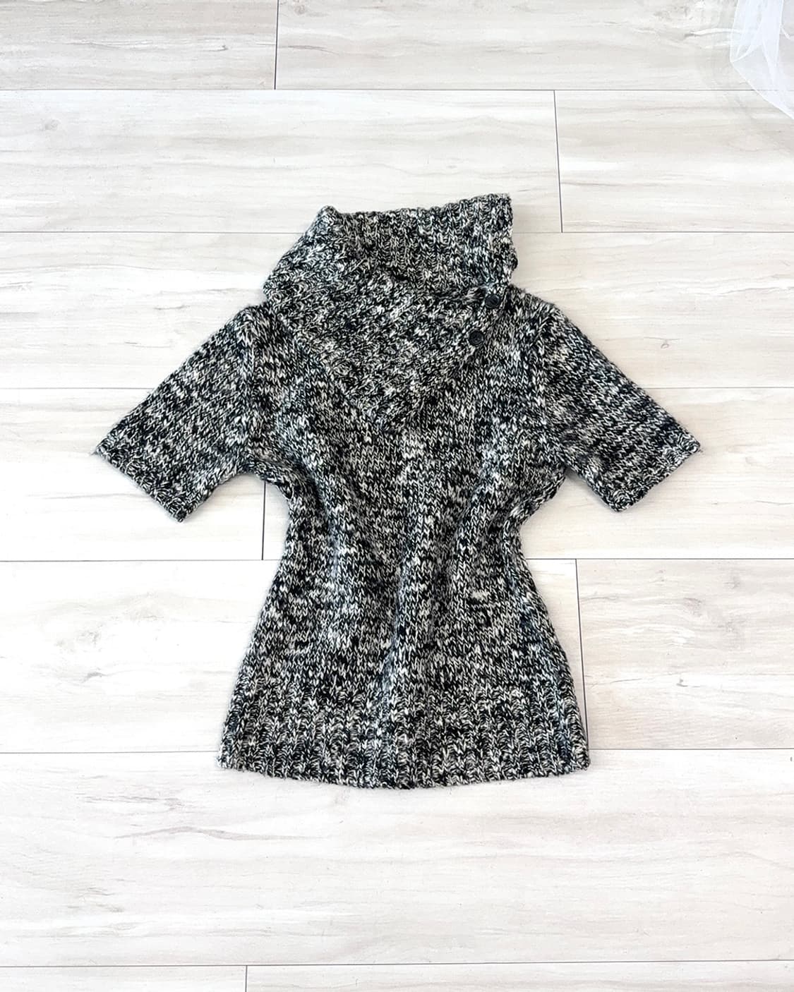 Melange Gray Button-Detail knit 상품이미지6