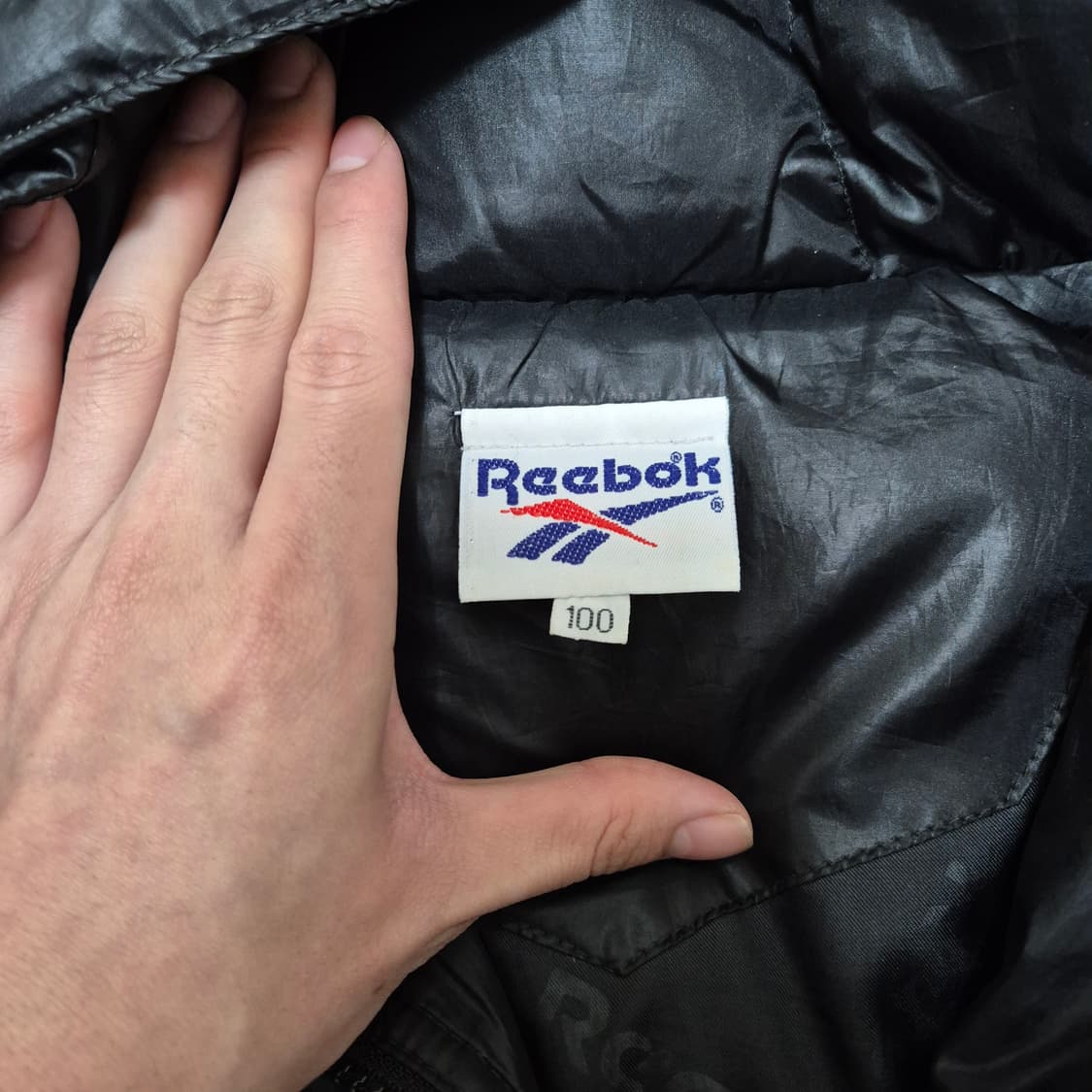 리복 로고 덕다운 올드스쿨 롱패딩 상품이미지5