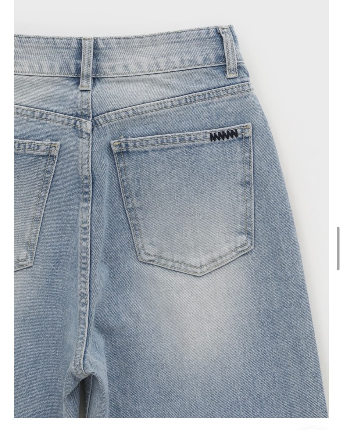 워싱 와이드 데님팬츠 청바지 S 상품이미지7