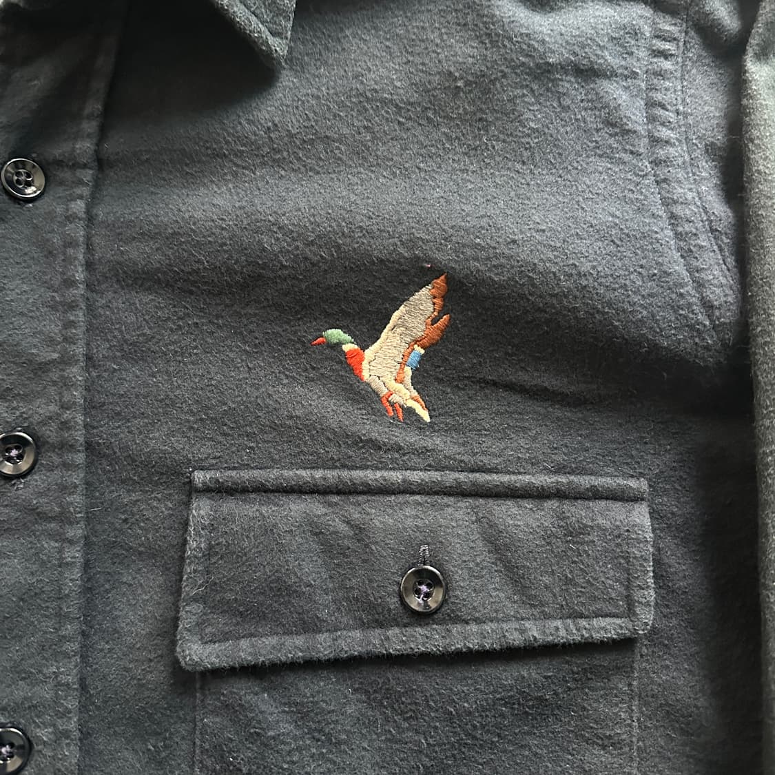 90s 엘엘빈 샤모아 셔츠 해비코튼 플란넬 오리자수 MADE IN USA 상품이미지6