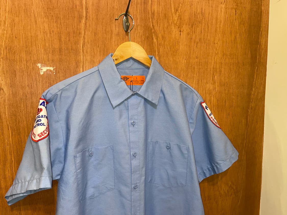 (L) Dickies 디키즈 반팔 워크 셔츠 패치 상품이미지2