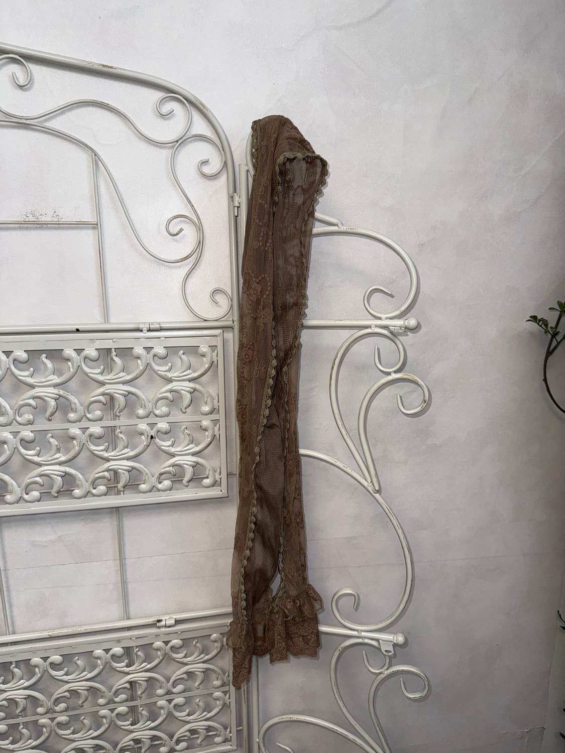 Ash brown floral lace scarf 상품이미지4