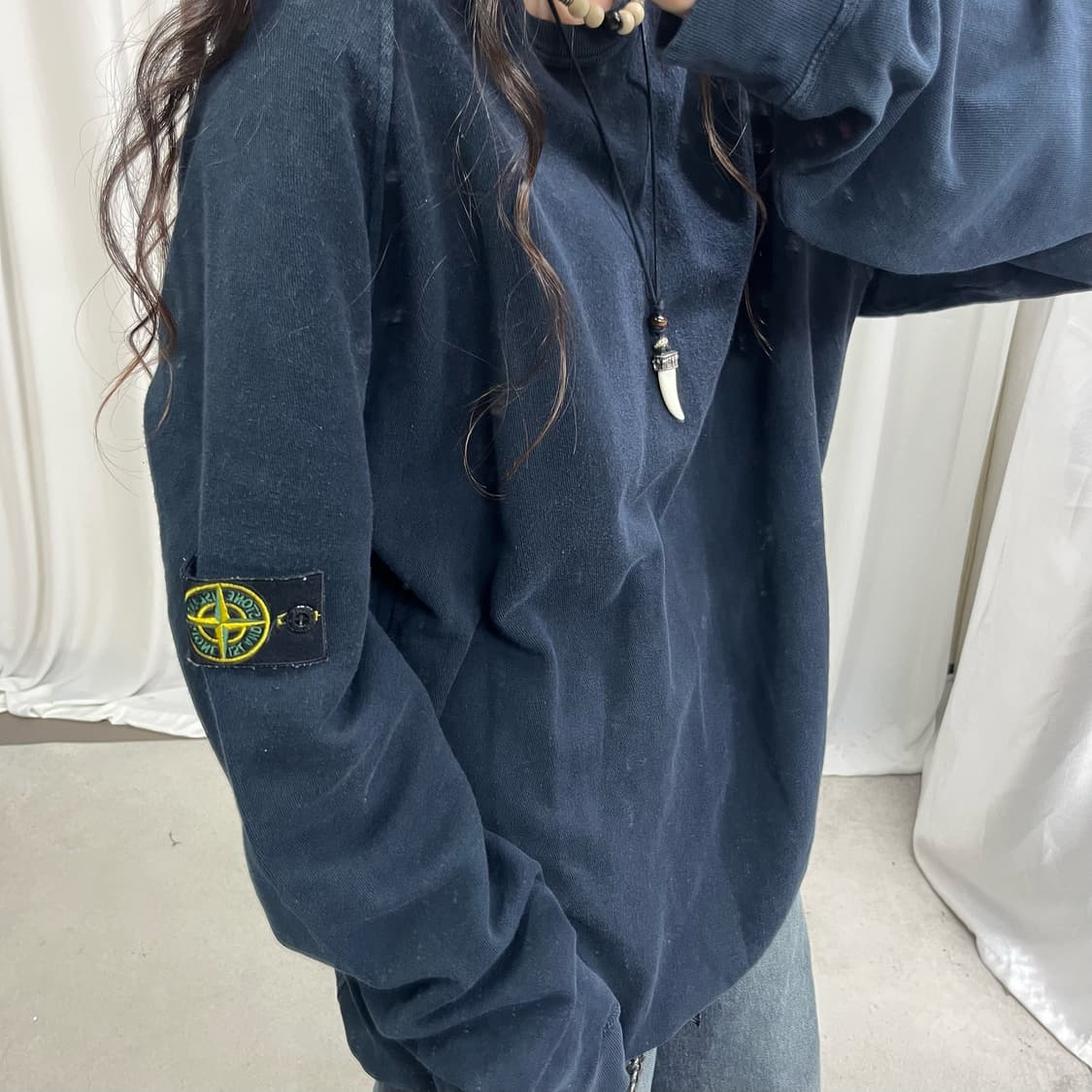 Stone island dark navy mtm 상품이미지3