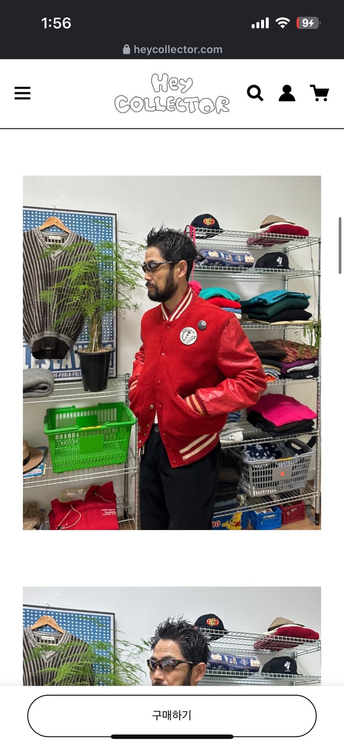 80‘s 레더 울 바시티 자켓 상품이미지7