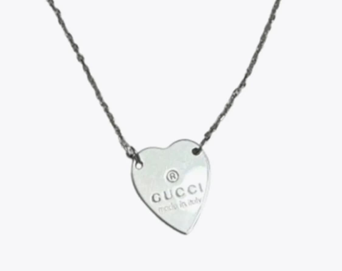 구찌 트레이드마크 하트 팬던트 목걸이 상품이미지1