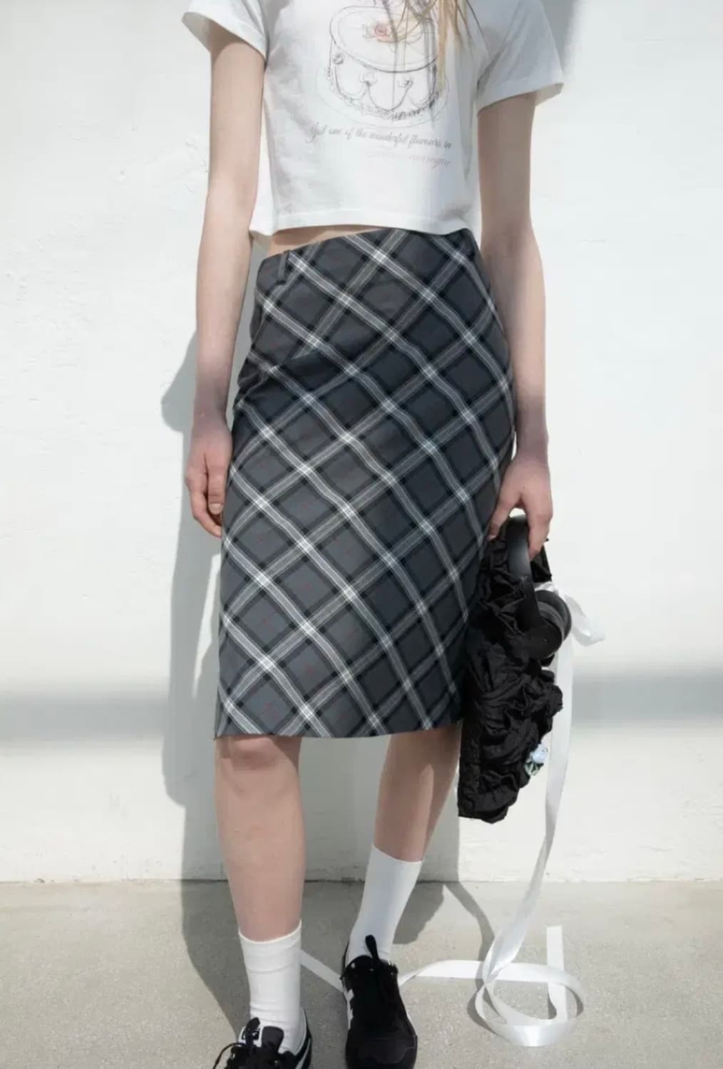 디망쉬 체크 스커트  상품이미지1