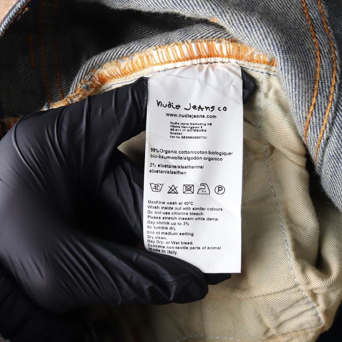 누디진 오가닉 코튼 워싱 데님 30 상품이미지7