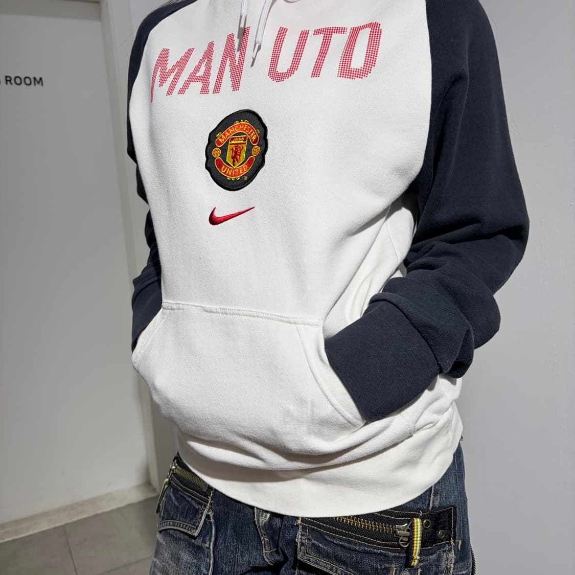 00s 나이키 맨유  후드티셔츠 상품이미지3