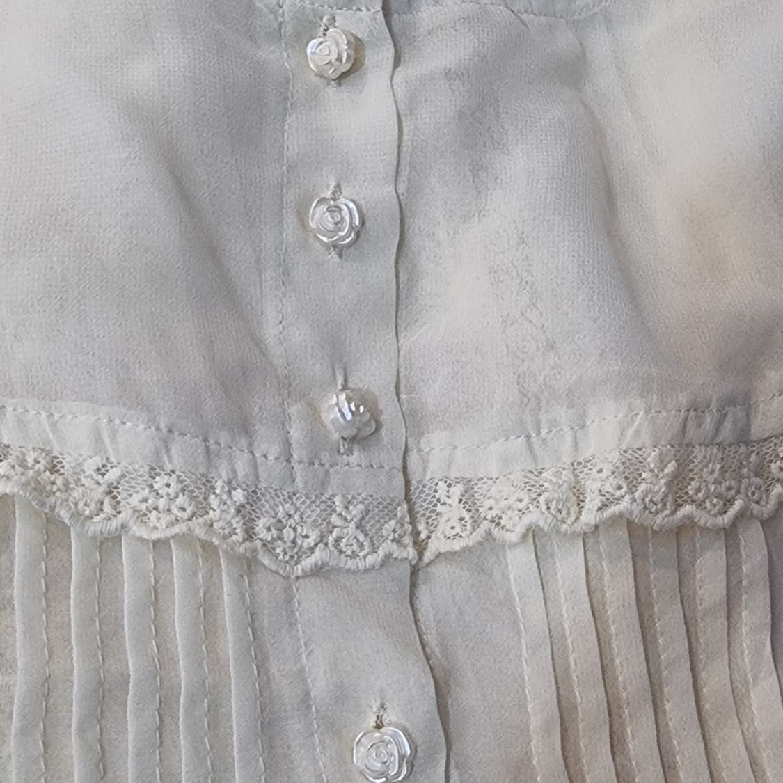 axes femme 아이보리 레이스 블라우스 상품이미지6