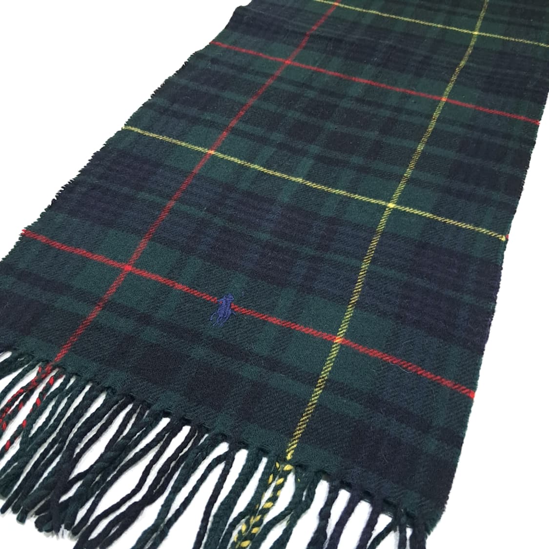 MX524 폴로 00s 이태리판 울 블랙워치 타탄 머플러 목도리 상품이미지3