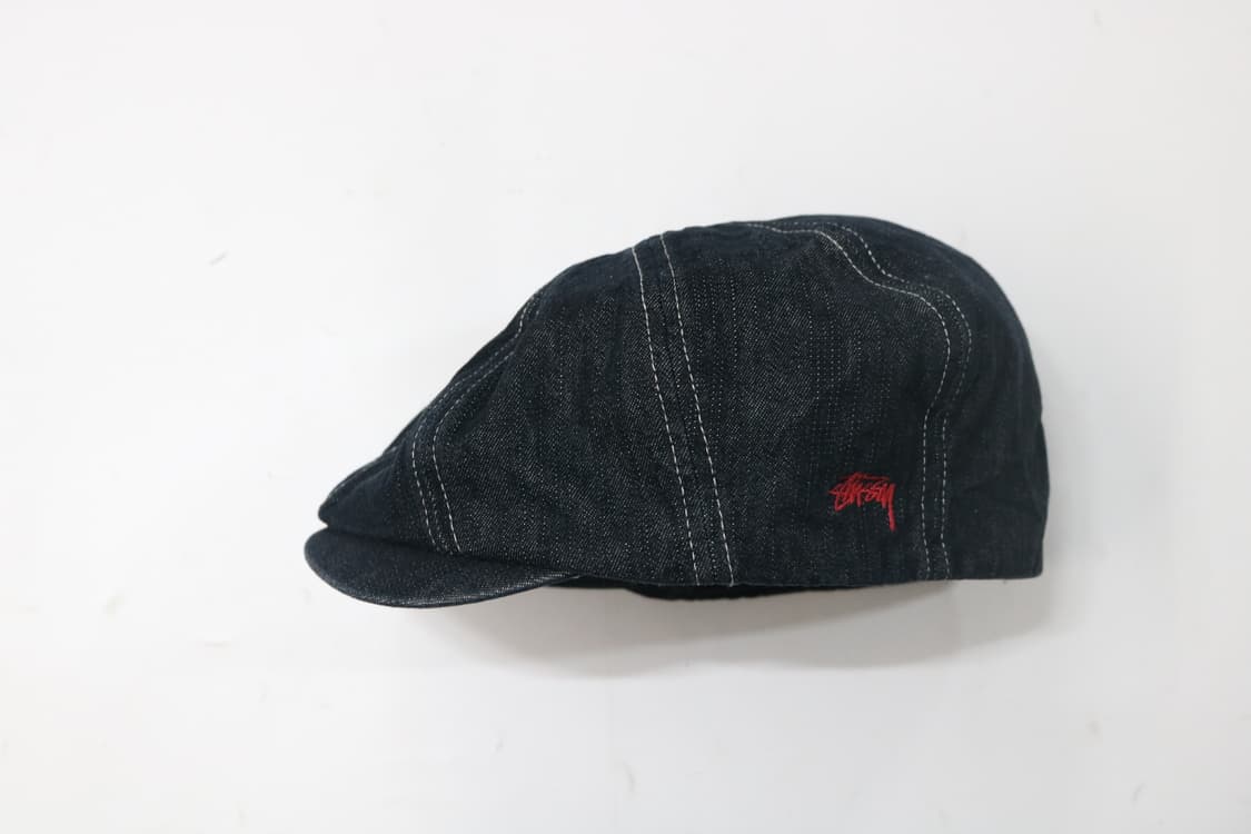 스투시 STUSSY 90s 빈티지 인디고 데님 뉴스보이 캡 (L/XL) 상품이미지2