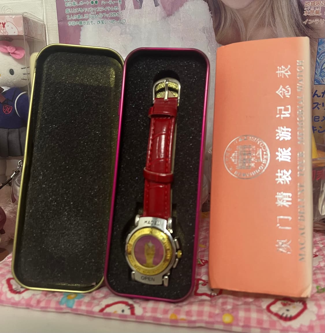 빈티지 마카오 손목시계 고전 시계 렌티큘러 유니크 주사위 시계 상품이미지2