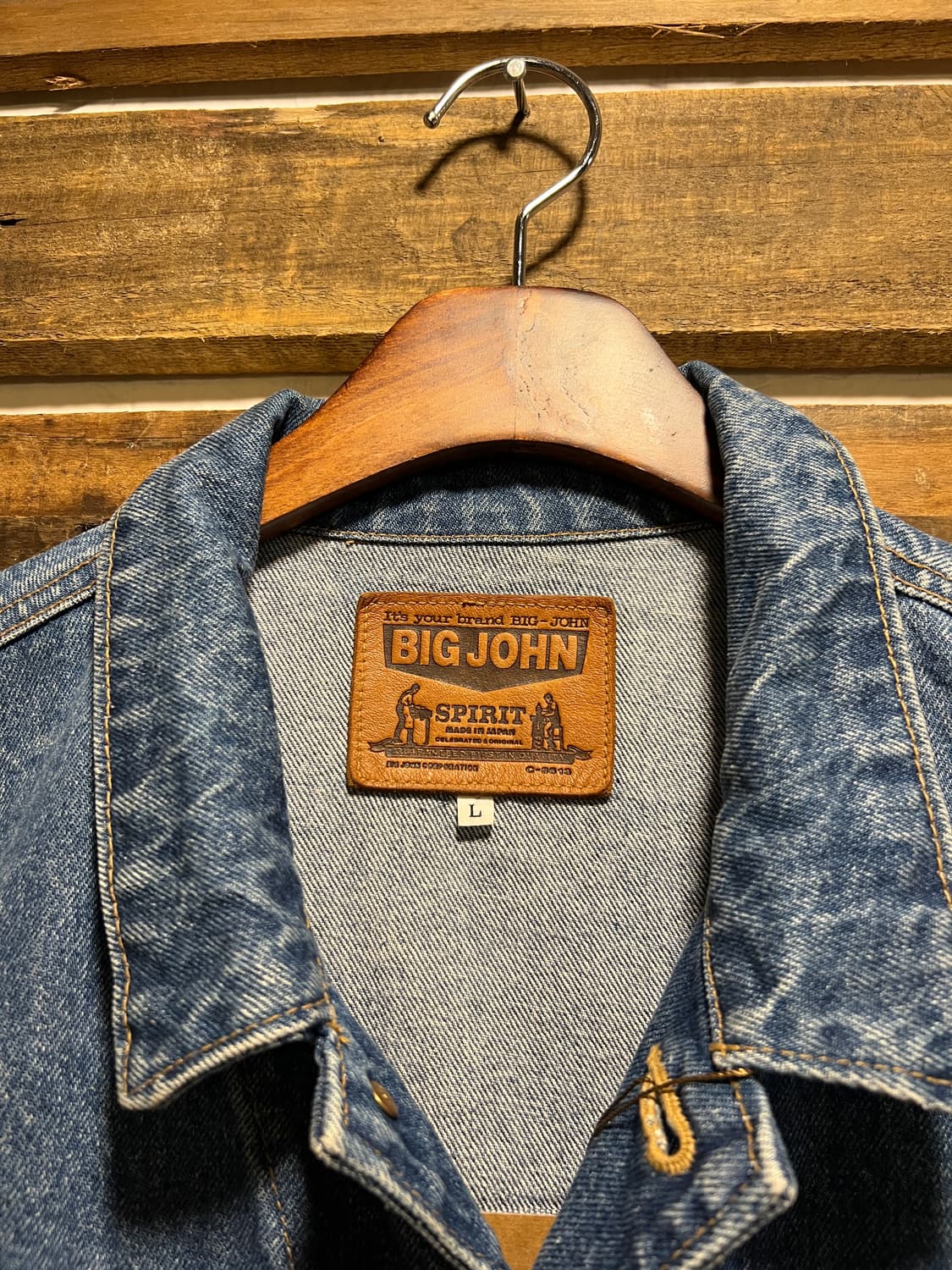 [L]BIG JOHN 빅존 할리데이비슨 패치 데님 트러커 자켓 상품이미지3