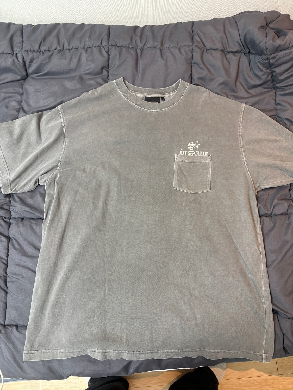 [3] 인세인개러지 앞포켓 피그먼트 반팔티 상품이미지2