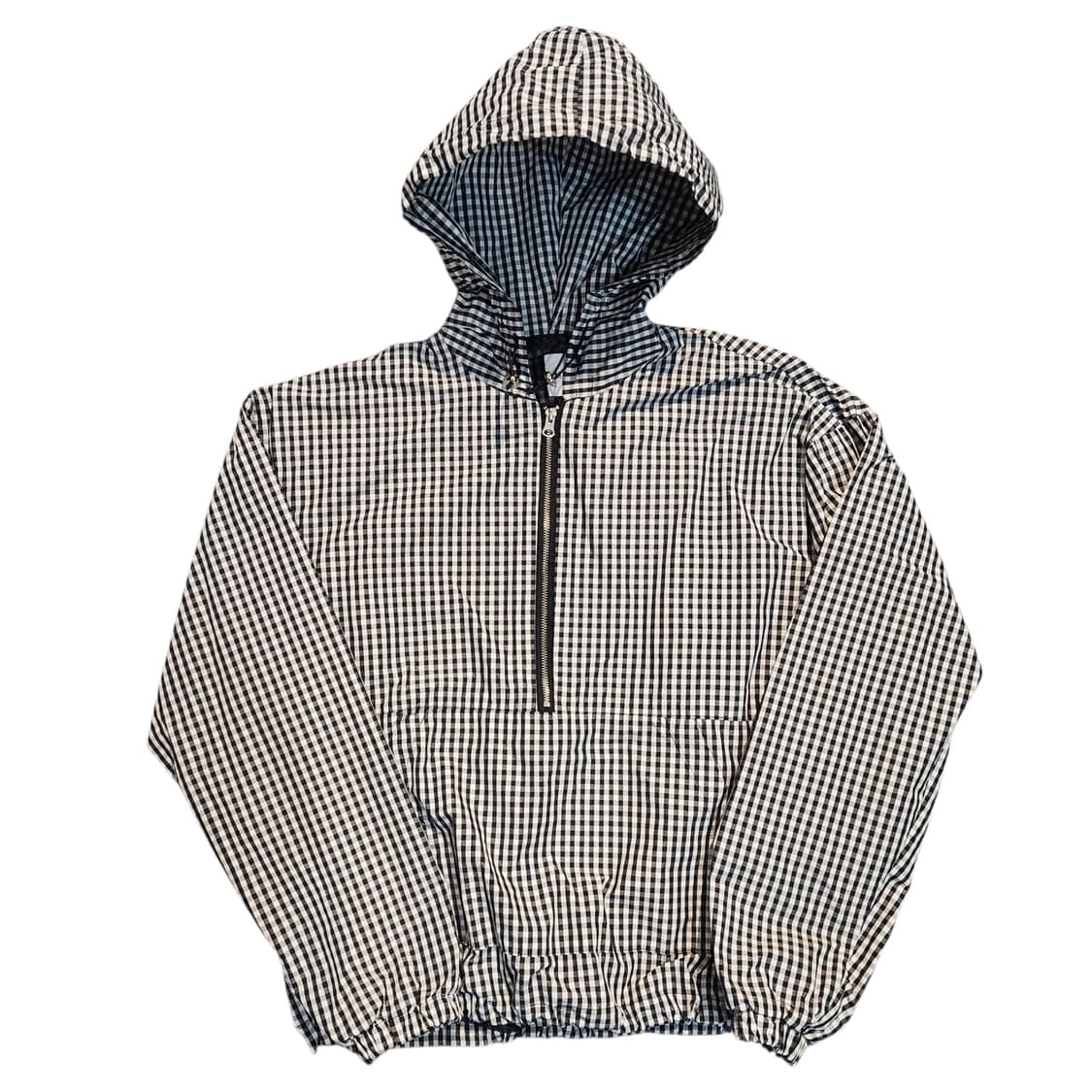 Moment 체크 스트링 아노락 바람막이  상품이미지1