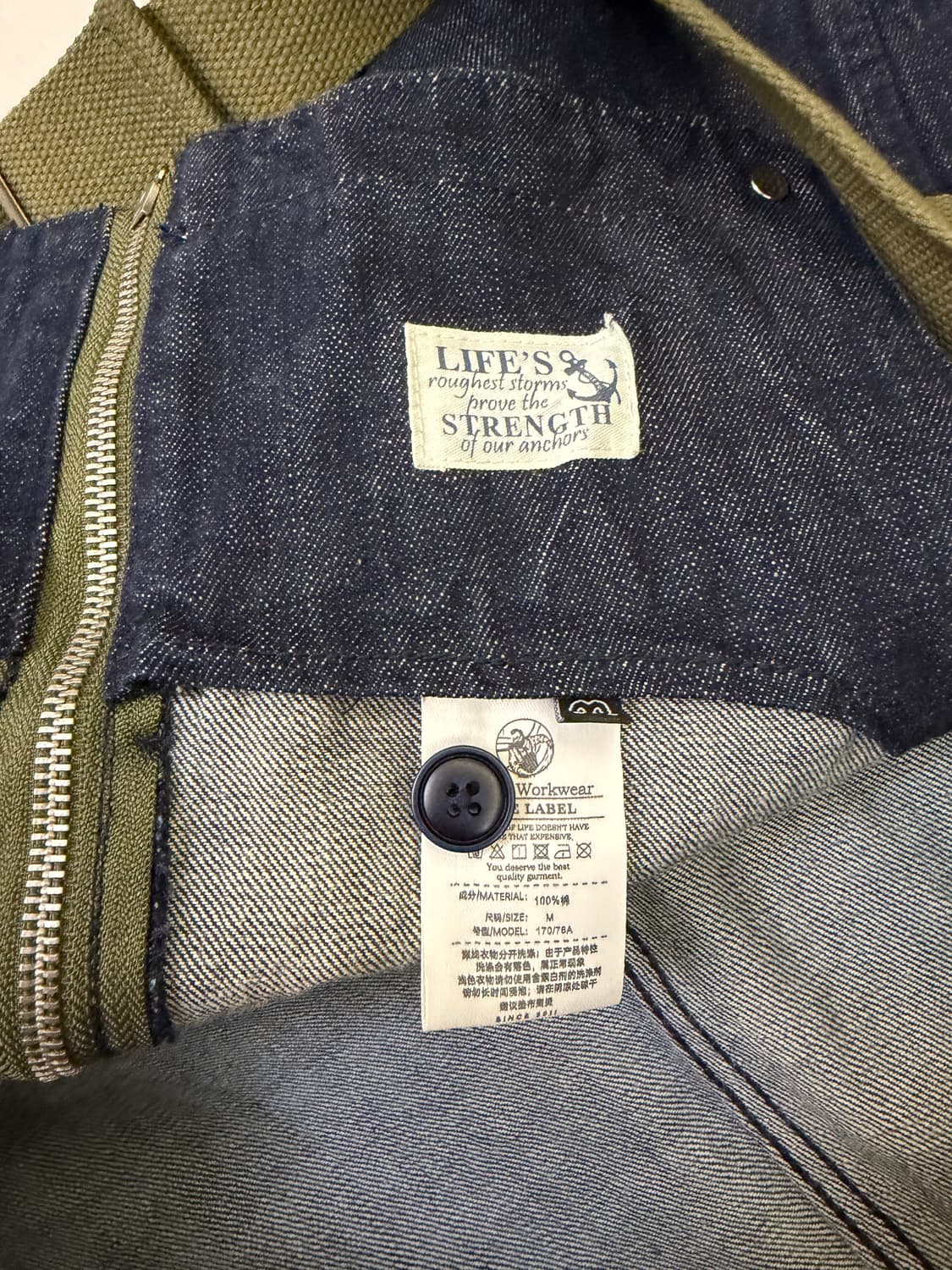 WORKWEAR 데님 오버롤 팬츠 / 서스펜더 팬츠 (M) 상품이미지3