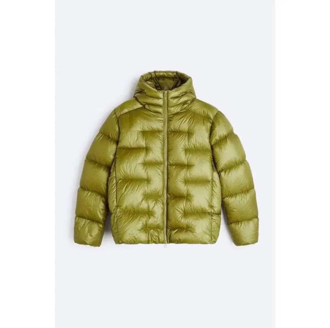 L사이즈 자라 오리진스 후드 다운 패딩 라임 3918/608 상품이미지6