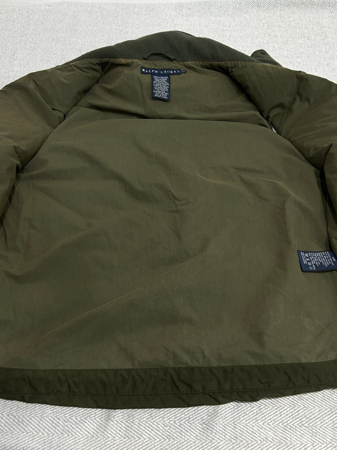 폴로랄프로렌 카키 포켓 다운 패딩 조끼 M 상품이미지9