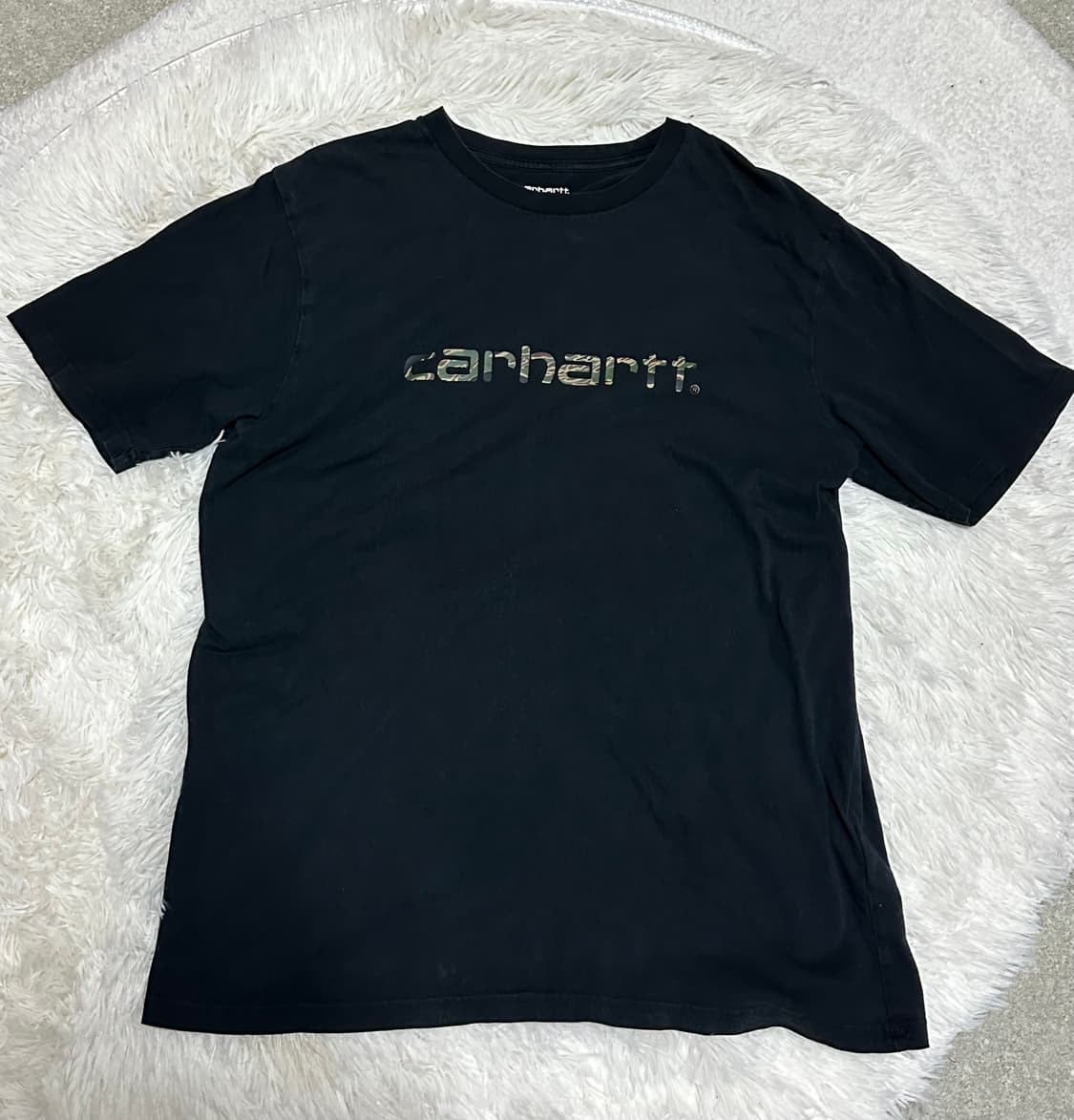 칼하트 카모패턴 로고 반팔티 L 상품이미지1