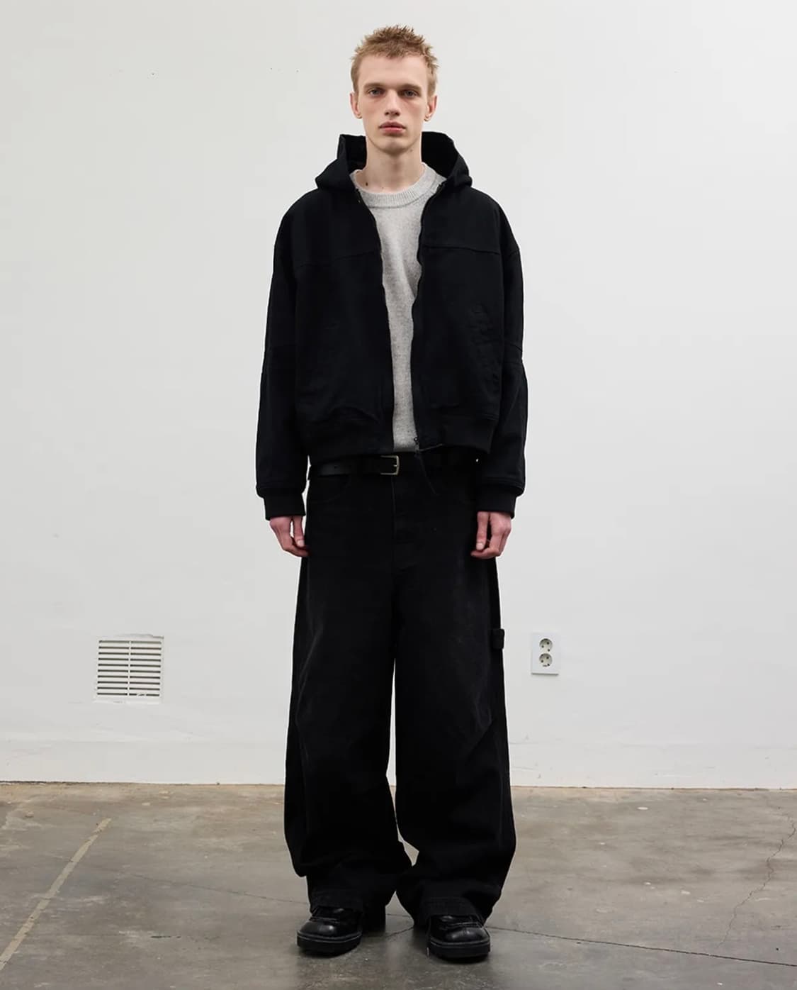 VINTAGE HOOD WORK JACKET (BLACK) 상품이미지3