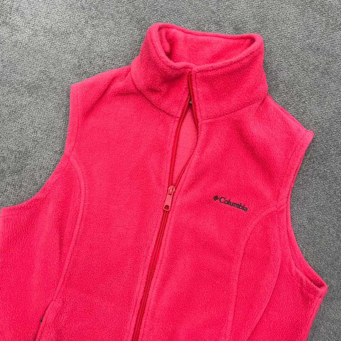 M 컬럼비아 핑크색 여성 플리스 조끼 상품이미지2
