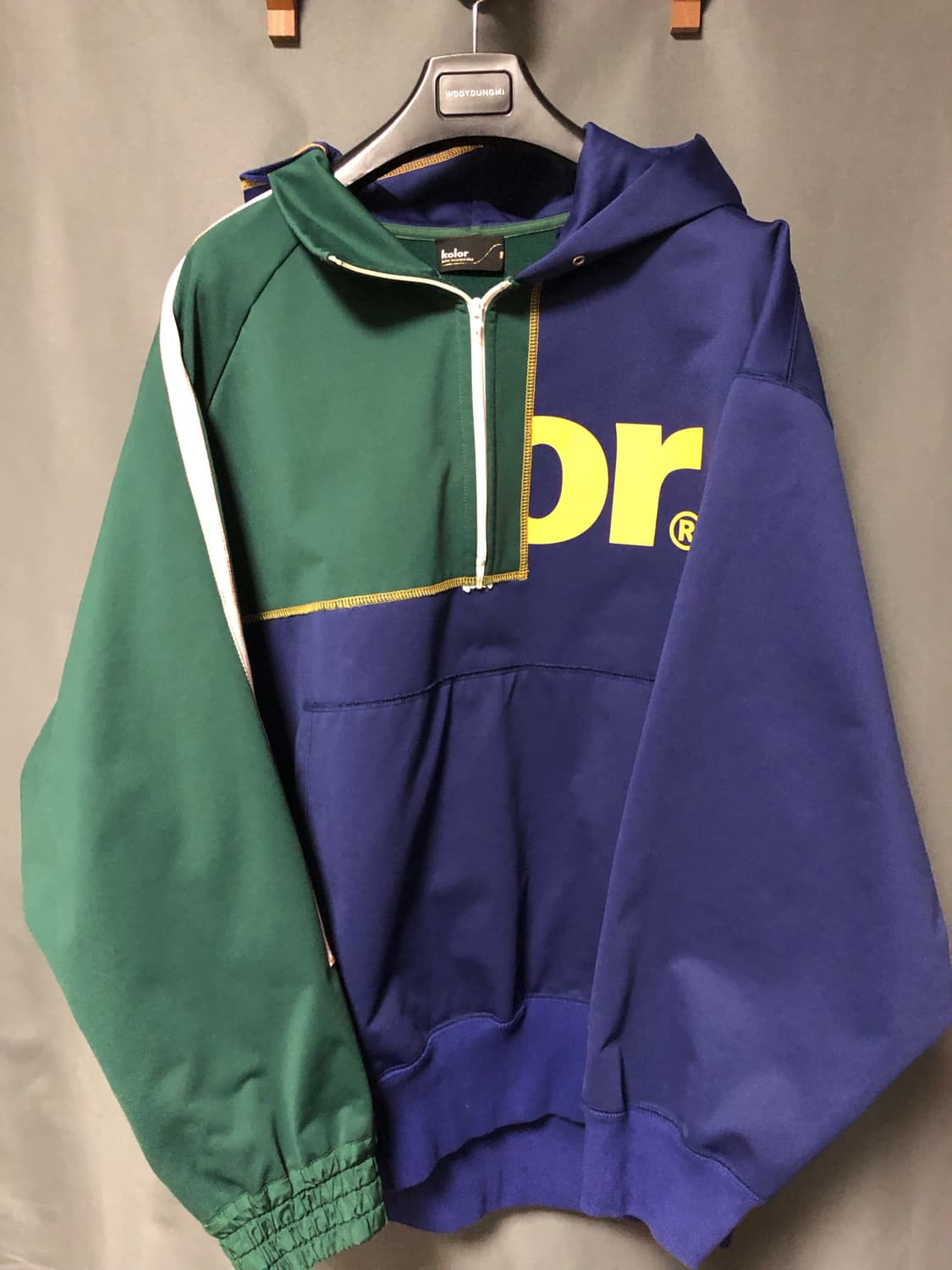 컬러 하프집업 도킹 후드 상품이미지7