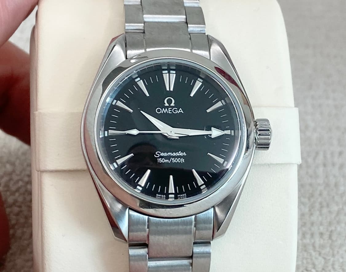 오메가 아쿠아테라 여성용2577.50 블랙 29mm 쿼츠 스틸 상품이미지1