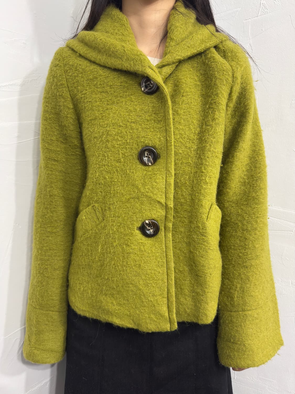 olive button wool jacket 상품이미지1