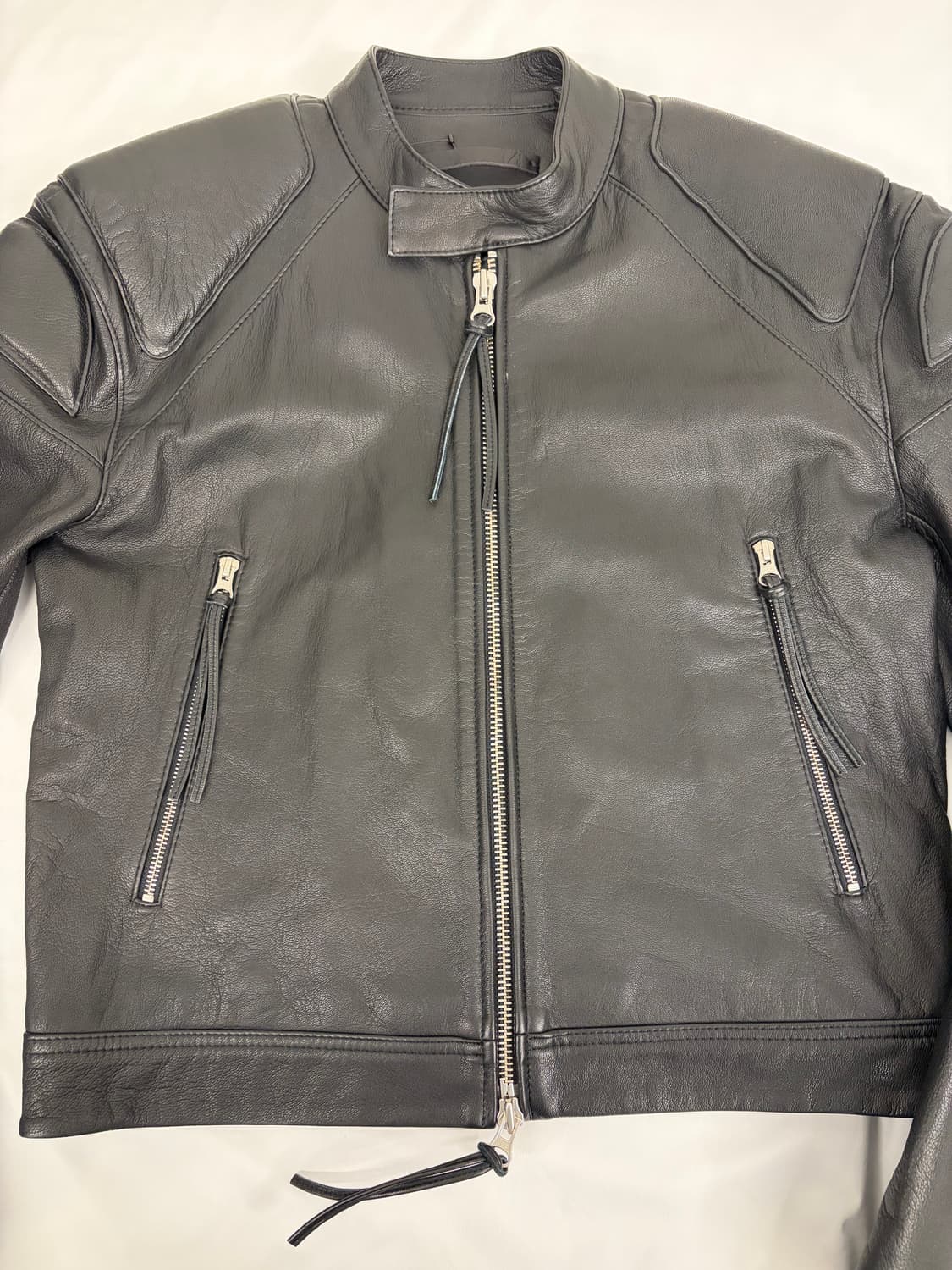 [M] 타이거오브스웨덴 블랙 가죽 라이더 자켓 상품이미지4