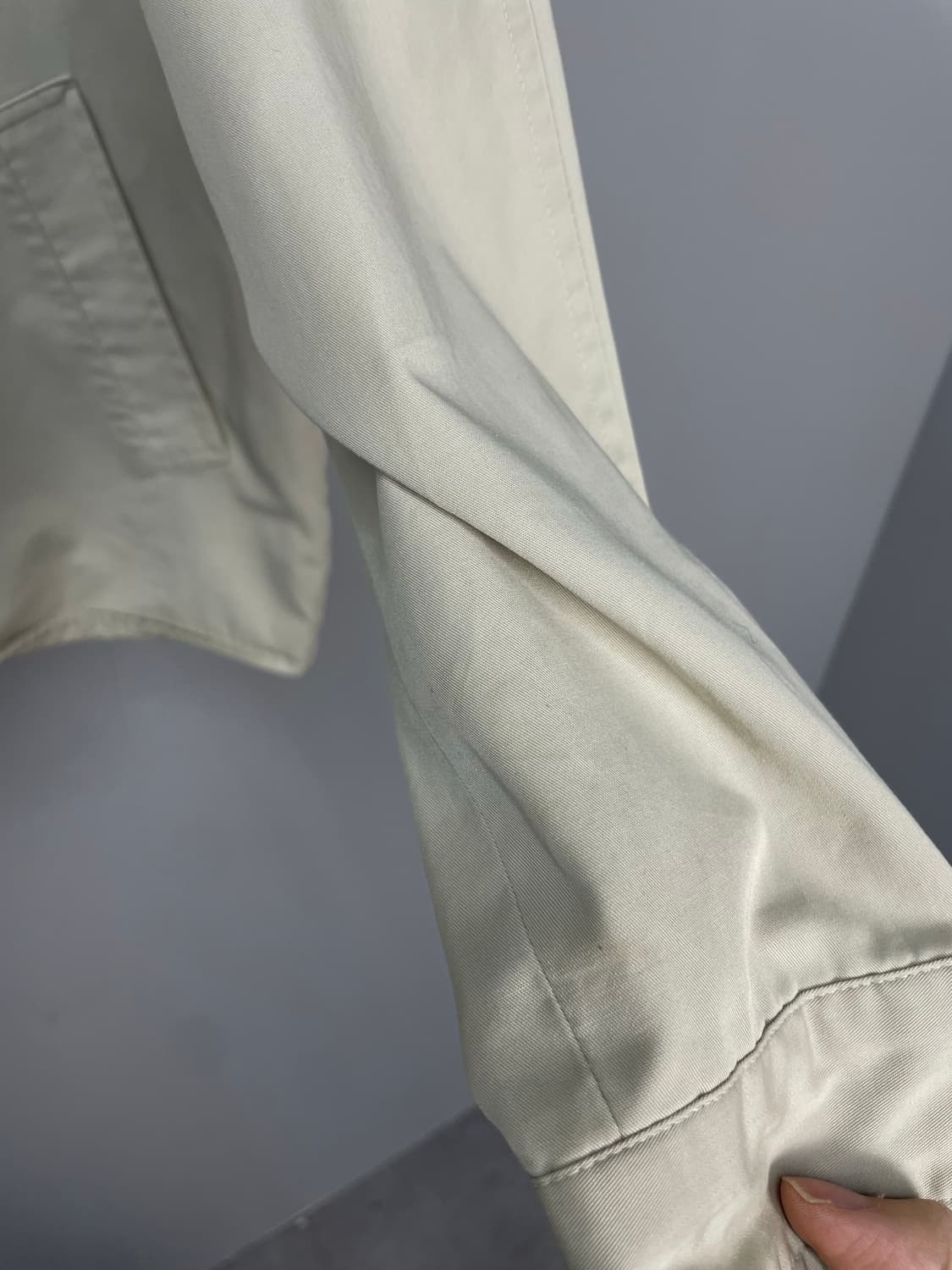 버버리 자수로고 베이지 카라넥 자켓 H1034 상품이미지5