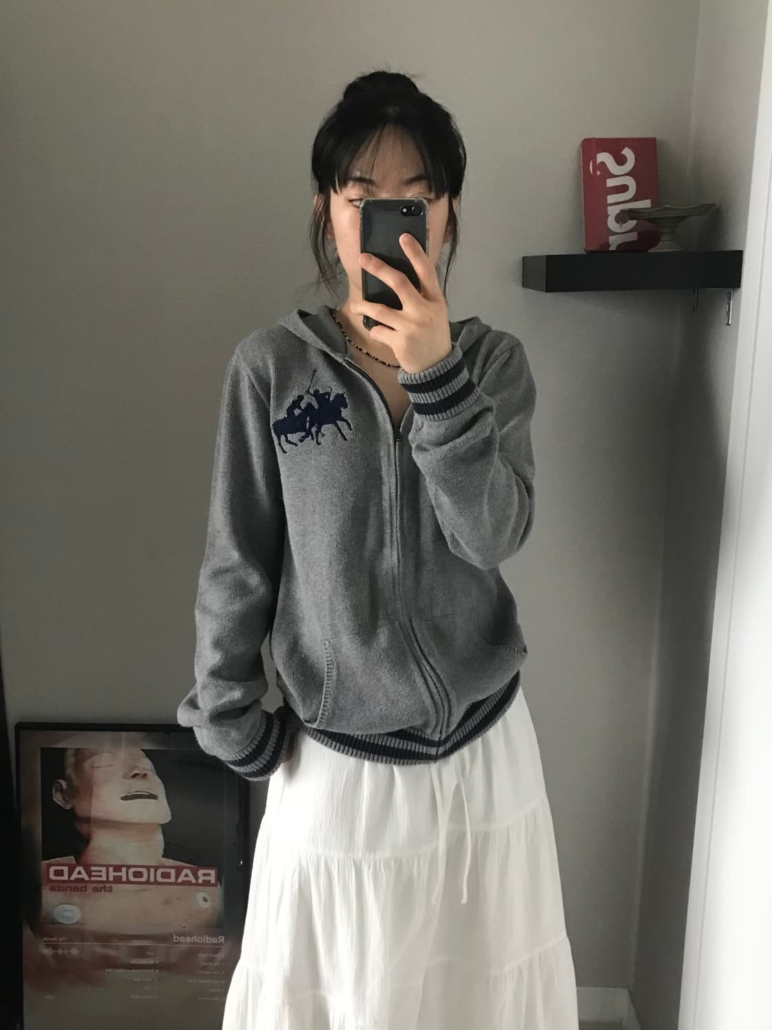 폴로 랄프로렌 빅포니로고 니트 후드집업 상품이미지3