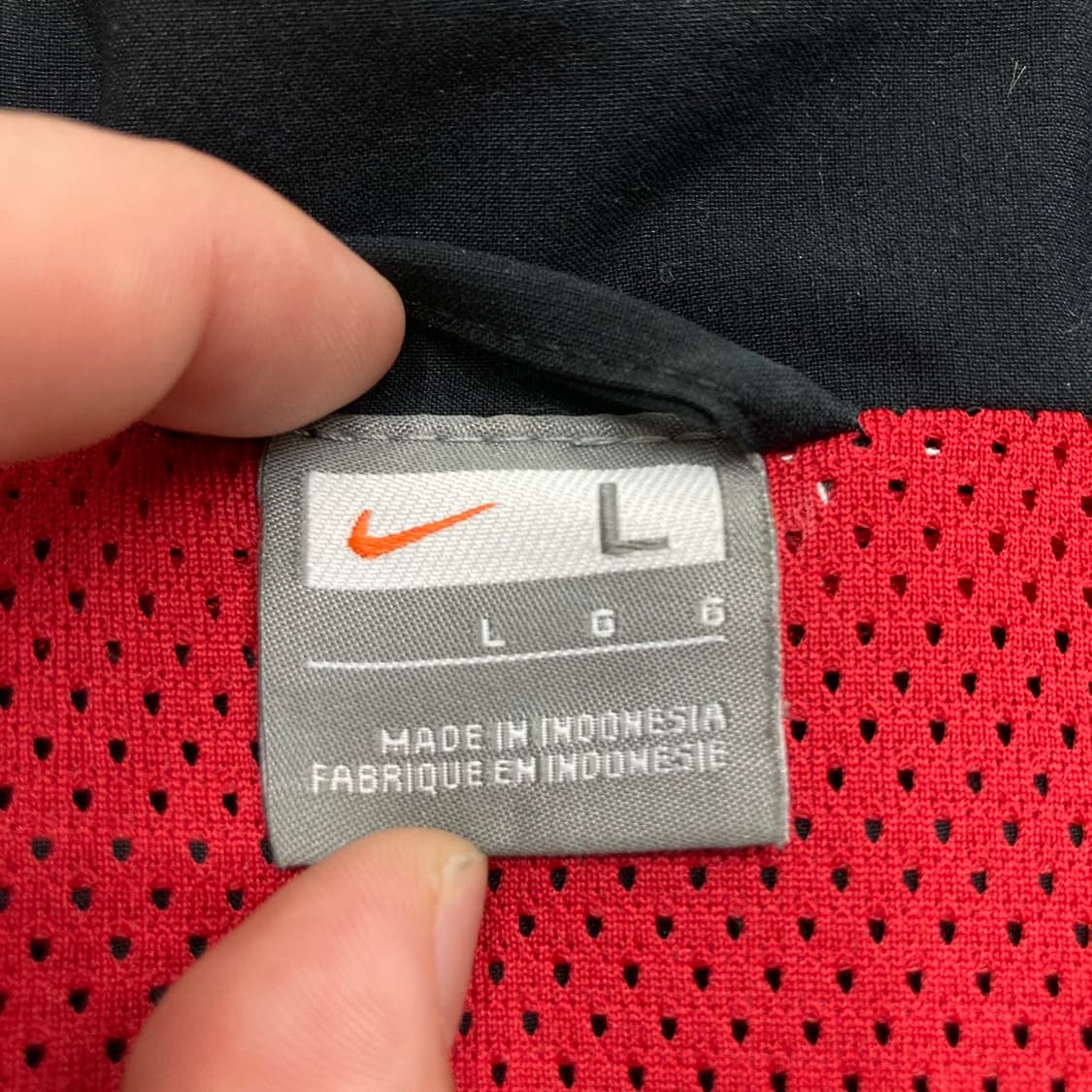 Nike 00,s 나이키 자수 스우시 하프 배색 윈드자 상품이미지3