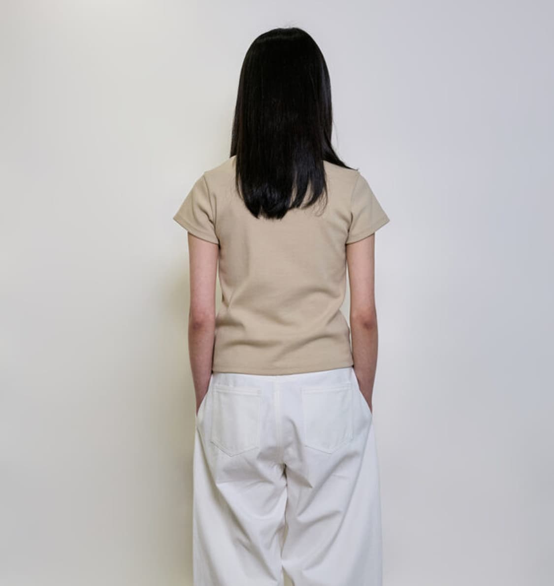 문리 보트넥 반팔 티셔츠 상품이미지2