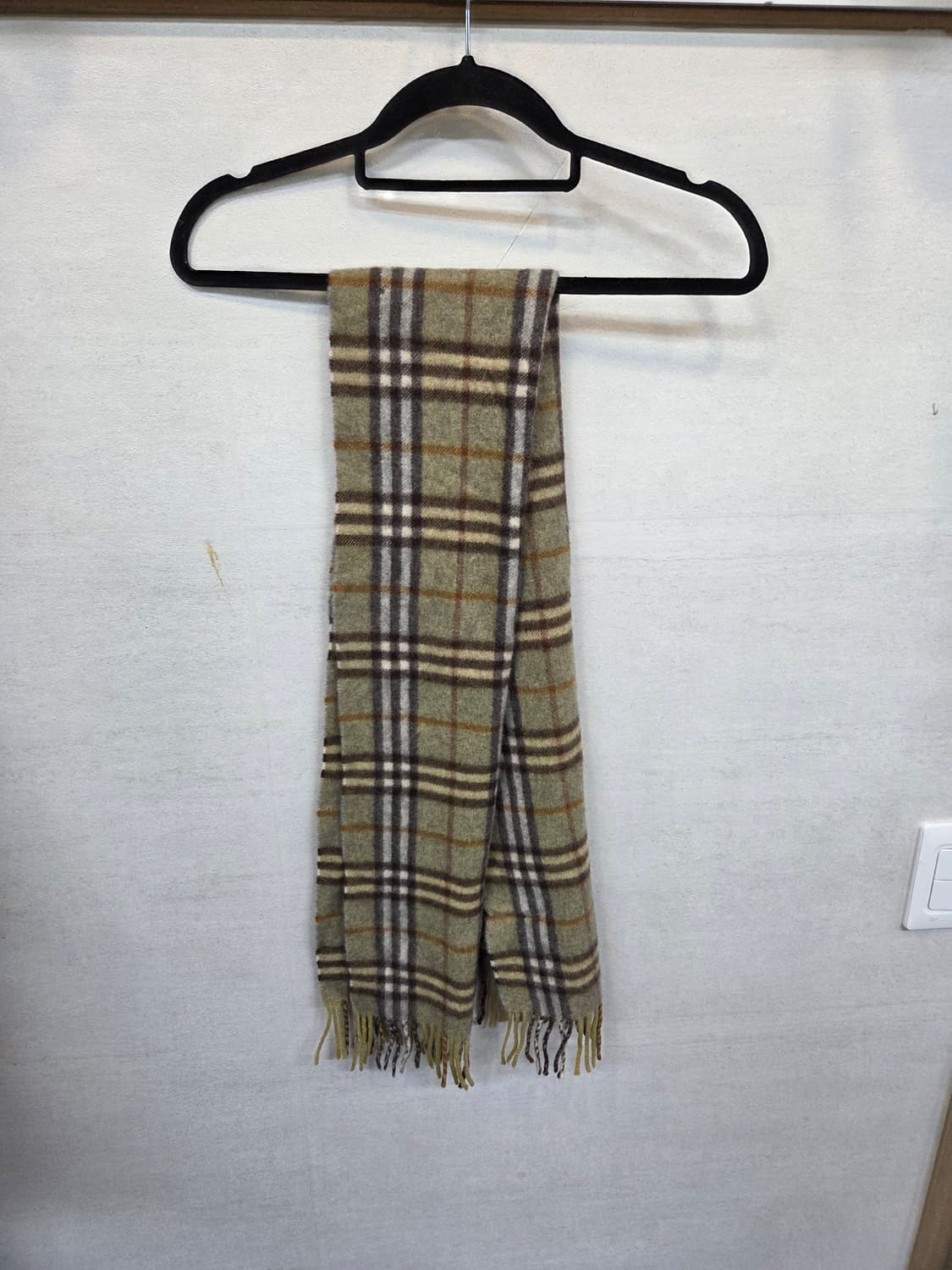 버버리 울 체크 목도리 대략 128cm 상품이미지2