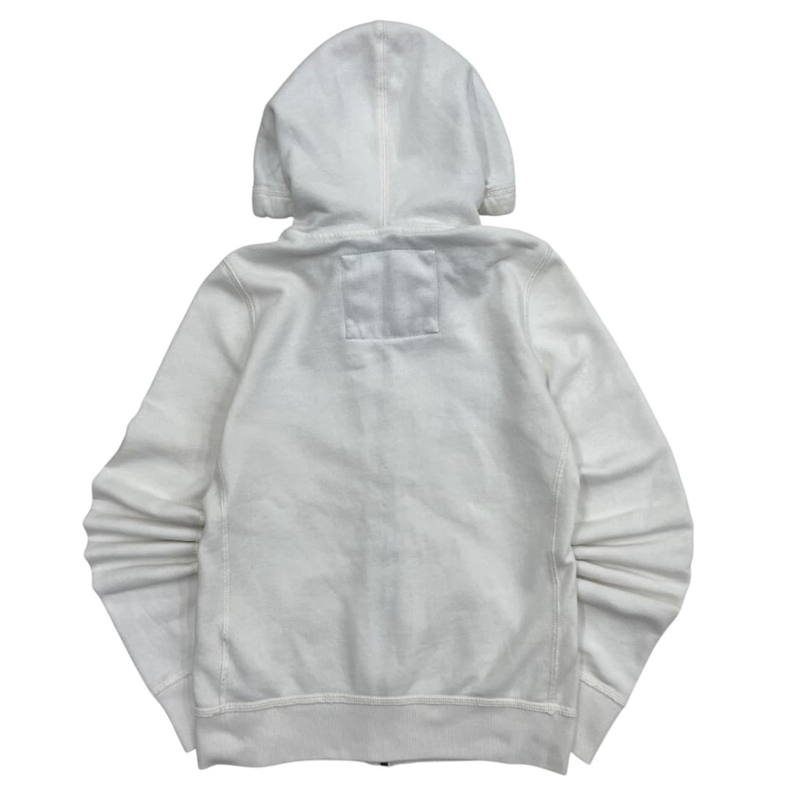 아베크롬비 딱붙핏 네이비패치 화이트 후드집업 M 상품이미지3